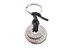 Schlüsselanhänger aus Edelstahl, 2 breite Ringe, an Lederband - Farbwahl, mit Wunschbeschriftung wie Name, Datum. AKTION!