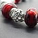 Armreif Thurcolas Style Charms Farbe rot und antikes Silber - 4