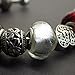 Armreif Thurcolas Style Charms Farbe rot und antikes Silber - 5