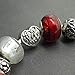 Armreif Thurcolas Style Charms Farbe rot und antikes Silber - 6