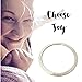 Armreif „Choose Joy“ aus glänzendem Edelstahl, Motivations-Armreif - 2