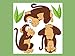 Wandtattoo „Die drei Affen“ Afrika Dschungel Affen Wandaufkleber für Kinderzimmer - 2