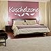 WANDTATTOO AA003 Wandschnörkel ® Kuschelzone Spruch Wanddekoration Schlafzimmer Kinderzimmer Federn Farbe./Größenauswahl