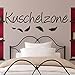 WANDTATTOO AA003 Wandschnörkel ® Kuschelzone Spruch Wanddekoration Schlafzimmer Kinderzimmer Federn Farbe./Größenauswahl - 2
