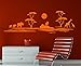 Wandtattoo Wandgestaltung Aufkleber Berge Afrika Löwen “ Motiv 127 (in bester Qualität aus Markenfolie gefertigt) - 4
