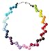 Polariskette Regenbogen bunt Kette Collier mit Swarovski® Kristallen