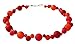 Polariskette rot dunkelrot flame Kette Collier Perlenkette