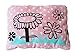 Kleines Kissen mit Blumenwiese, 19x25cm, handgemacht mit Siebdruck, handbedruckt