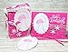 Set Geschenkverpackung und Weihnachtskarte Geschenkschachtel zu Weihnachten für Weihnachtsgeschenk handgefertigt Weihnachtsgeschenkverpackung Geschenkanhänger pink