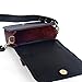 Leder Handtaschen handgemachte Grau / Bordeaux - 4