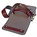 Leder Handtaschen handgemachte Grau / Bordeaux - 5