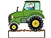 Türschild "Traktor" personalisierbarer Aufkleber Wandtattoo für Kinderzimmer Bauernhof