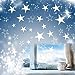 Wandschnörkel® 80 Sterne Aufkleber Fensteraufkleber/Schaufensteraufkleber Weihnachten Dekoration Fensterbilder Gestalten Sie Ihre Fenster mit diesen wunderschönen Stickern Größe 3,5 cm -15cm Durchmesser
