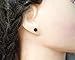 Ø6mm Schwarze Holz Ohrstecker Mini Kleine Ebenholz Männer Fake Plugs Ohrringe hölzerne Mini Ohrring kleine runde Holzohrstecker wooden earrings wood post studs - 6