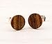 Braune Holz Ohrstecker Ø8mm Kleine Holz Ohrringe hölzerne Mini Ohrringe kleine runde Holz ohrstecker individualisierbar wood earrings wooden studs Damen Männer Ohrstecker Holzschmuck Unisex - 5