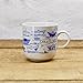 Kaffeebecher / Becher maritimes Design Papierschiffchen - Porzellan blau-weiss von Ahoi Marie