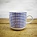 Kaffeebecher / Becher maritimes Design Moin - Porzellan blau-weiss von Ahoi Marie