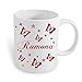 Kaffeebecher WELTBESTE MAMA ++ Tasse mit Namen Namentasse personalisiert nach Wunsch Weihnachts-Geschenk auch für Opa,Oma, Papa, Bruder, Schwester, Tochter...