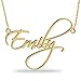 gold name kette 18k gold aus 925er sterling silber - 3