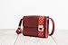 Lederhandtasche, rote Umhängetasche, femininer Crossbodybag