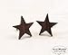 Stern Holz Ohrstecker Star Ohrringe hölzerne Fake Plugs Kleine Ohrringe Mini Ohrringe wooden earrings wood post studs sternförmig Braun Damen Holzohrstecker - 3