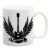 Bedruckte Tasse mit Motiv Born to Rock Motivtasse Kaffeebecher Kaffeetasse - 