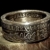 Coinring, Münzring, Ring aus sehr alter Münze (1 Florin/Gulden, Österreich 1860 ), 900er Silber - Double Sided coin ring - Größe 63 (20.1), handgeschmiedetes Unikat -