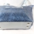 Echtleder Handtasche Blau Töne kombiniert mit Jeans - 