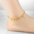 Fashmond Geschenke Golden liebe Herzen Fußkettchen Fußkette für Damen Frauen Mädchen Herren Männer Kinder Freundin Freund aus Rotgold - 