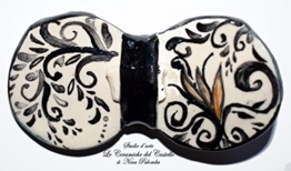 Fliege Keramik Antiquae Linie Piece Unique Hergestellt und von Hand bemalt Le Ceramiche del Castello Made in Italy Maße: 10 x 5 cm -
