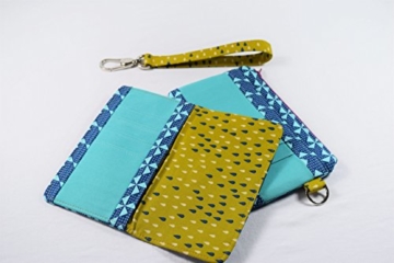 Geldbeutel Brieftasche Portemonnaie aus Designerstoffen, Handgefertigt Einzelstück Unikat - 