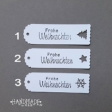 Geschenkanhänger Papieranhänger Tags Etiketten Weihnachten -