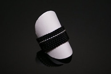 Handgewebter Ring aus japanischen MIYUKI-Glasperlen - 