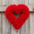Herz-Kranz* Valentinstag* Hochzeit* Dekoration* Geschenk*Handmade *Rot* ca 18cm -