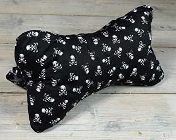 Lesekissen Leseknochen Strandkissen Yogakissen Nackenkissen Totenköpfe Skulls Gothic 40 x 20 x 20 cm von Beletage HM - 