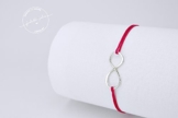 LILLI - zartes layering Armband (925 Sterling Silber & Nylon) -