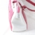 modische Handtasche Pink/Weiss Schlange - 