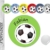 Namensaufkleber • Fußball • 24 Stück (N71) Aufkleber / Sticker vom Papierbuedchen -