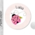 Namensaufkleber • Käferchen rosa • 24 Stück (N77) Aufkleber / Sticker vom Papierbuedchen - 