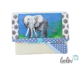 Portemonnaie Geldbeutel Brieftasche Geldbörse Elefant - handmade, Unikat von Leolini -