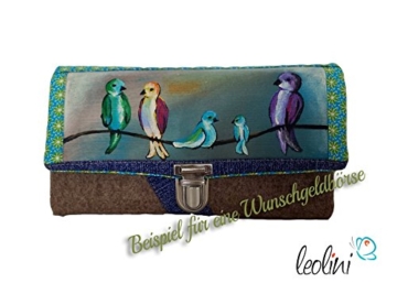 Portemonnaie Geldbeutel Brieftasche Geldbörse nach Wunsch Sonderanfertigung - handmade, Unikat von Leolini - 