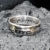 Ring aus Münze, 900er Silber - Double Sided coin ring - Größe 60 (19.1), handgeschmiedetes Unikat - 