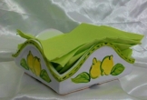 Serviette Linie Zitronen. -