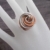 Stylischer Ring Drahtring Kupfer / Apricot - 