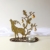 Tischlicht | Weihnachtsdeko | Tisch Dekoration | Hirsch gold | 20 x 20 cm - 