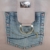 trendige Handtasche Echtleder rose kombiniert mit Jeans - 