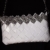 UNIKAT Clutch-Tasche mit Motiv Party Clutch weiß und schwarz laminiert Lack Gesteppt Handtasche -