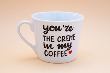 You're the cream in my coffee - Espresso ceramic cup -